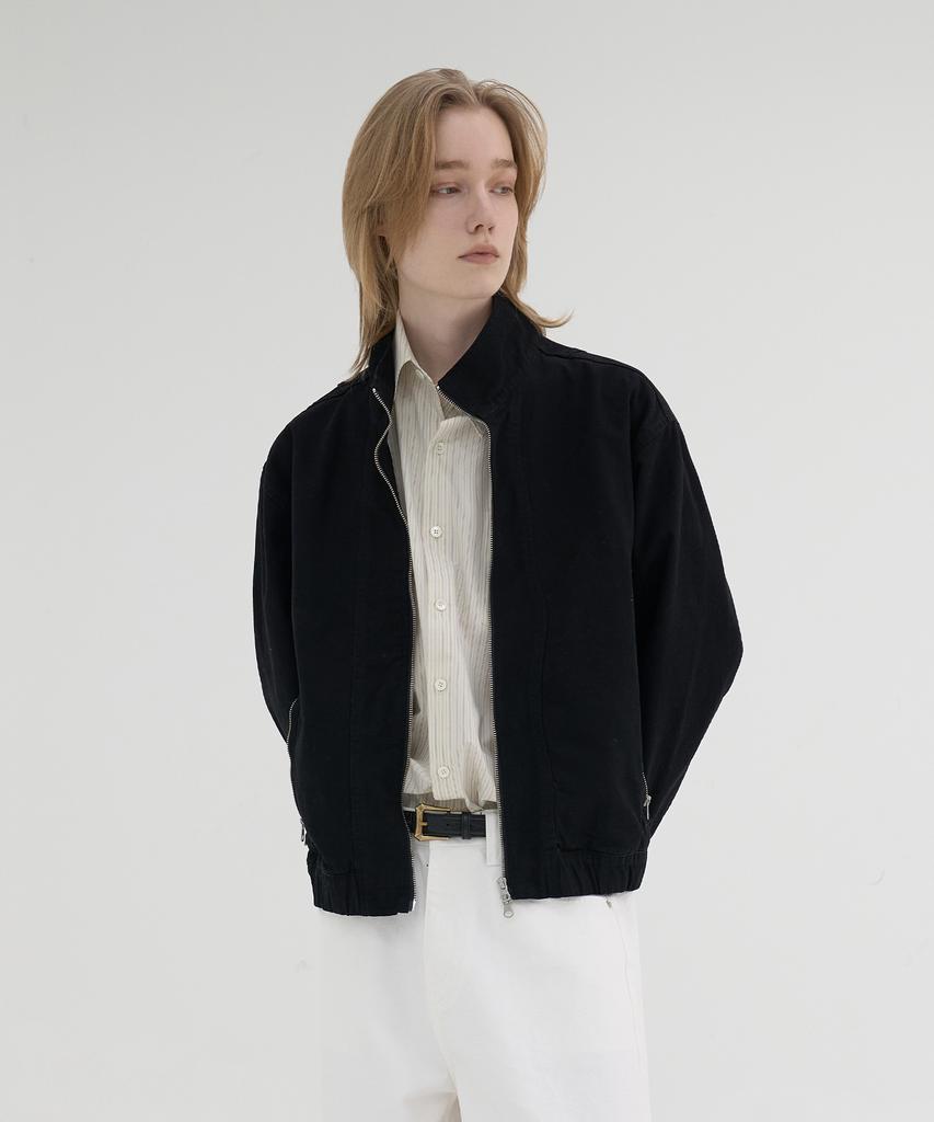 Knouun Stand Collar Jacket (Black)