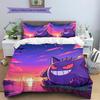 Gengar Pokémon Pattern Bedding Home Decoration Birthday Gift (1 * Duvet Cover + 2 * Pillowcase, Without Core)