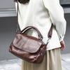 Vintage Women Handbag   Luxury Genuine Leather Women's Bag  Cow Leather Shoulder Bag Female Crossbody Bags