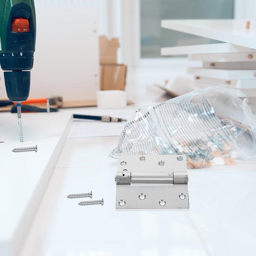 1 Stück selbstschließende Edelstahltürscharniere für Badezimmer Waschküchen Türbeschläge Zubehör Einfache Installation