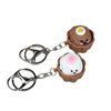 Button Shape Mini Cake Squeeze Clicker Keychain Cake Design Miniature Cake Keychain  Creative Gift