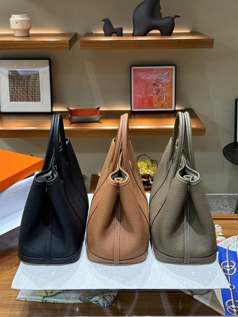 Geantă Tote de Grădină din Piele de Vacă 30cm - Geantă Versatilă de Mână & de Umăr Messenger 2024