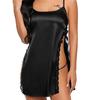 Women Silk Sexy Lingerie Erotic Babydoll Lace Robe Dress