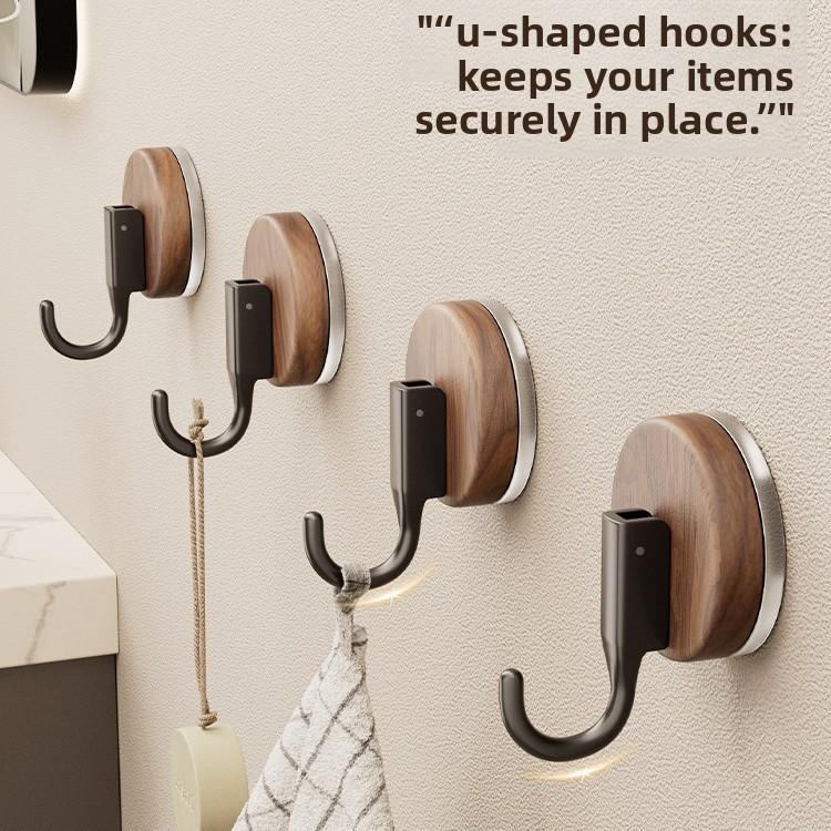 No-Drill Heavy-Duty Suction Cup Hooks for Dormitory Kitchens and Bathrooms