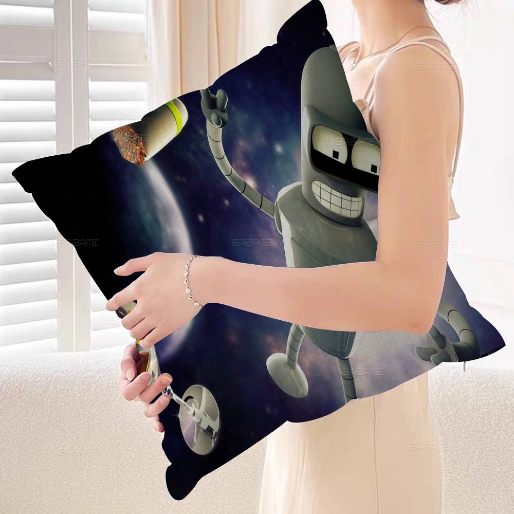 F-FuturamaS Decorative Room Aesthetics Pillow Case Home Decor Bedroom Sofa Bed Couch Pillow Cover 45x45