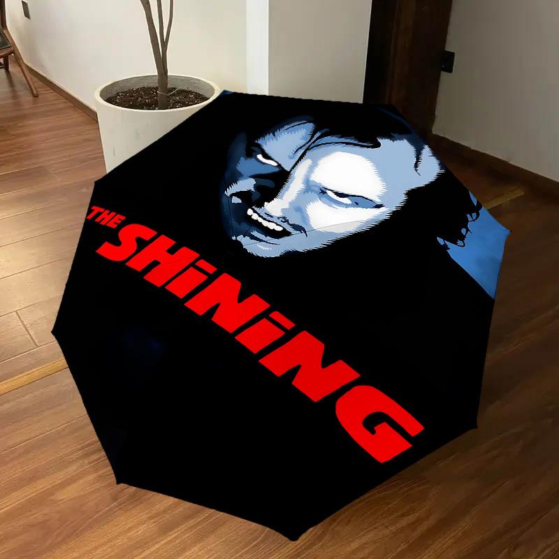 1pc The Shining Automatic Open/Close Umbrella Compact Folding Umbrella with 8-Rib Shaft lightweight esign, for Women/Men1175A