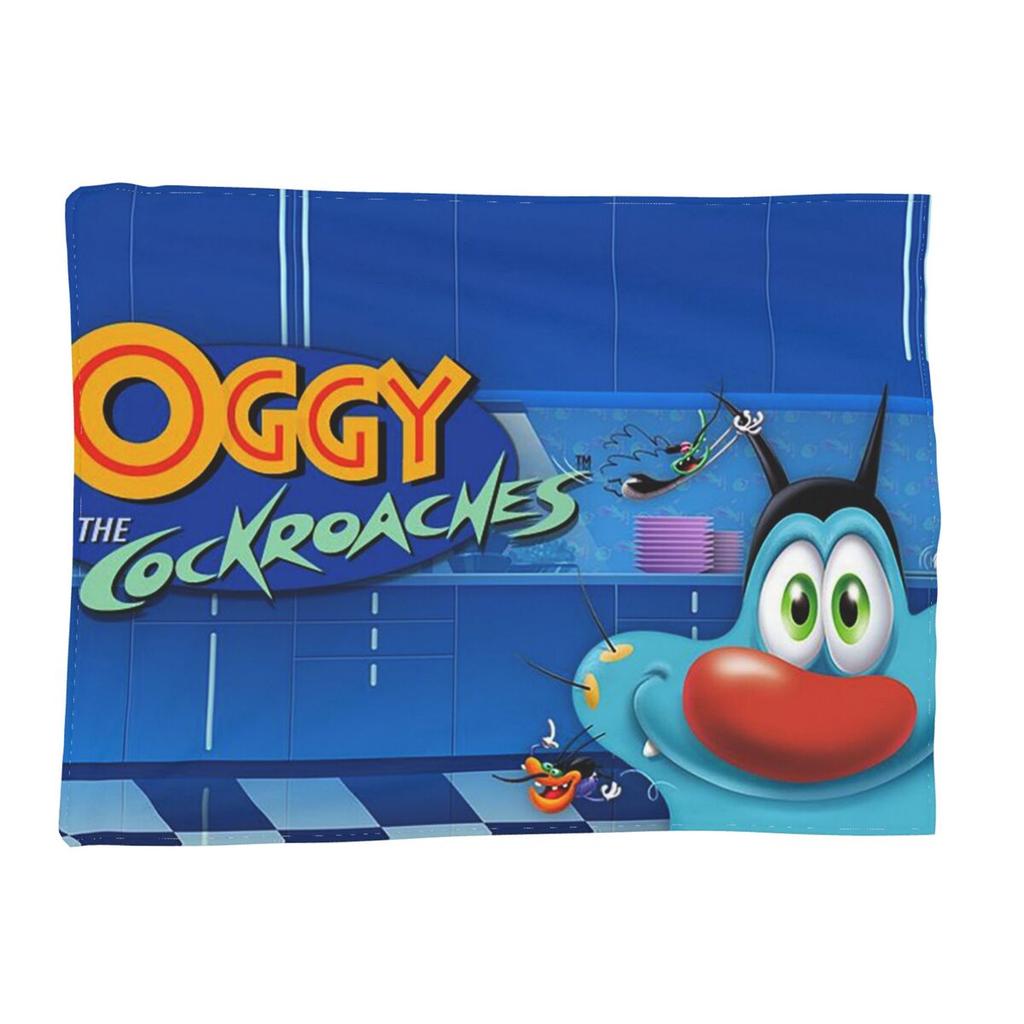 Animation Anime Film Oggy und die Kakerlaken Decken Weiche Warme Flanell Überwurfdecke Abdeckung für Bett Wohnzimmer Reise Sofa