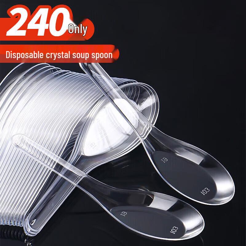 

YOUAO Disposable Plastic Spoons