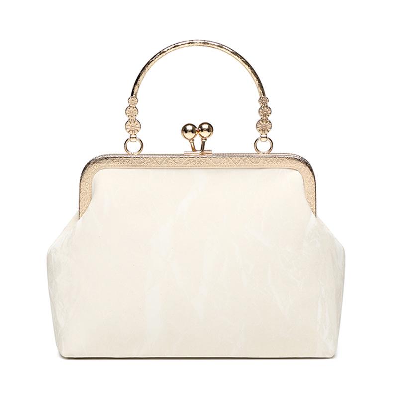 Elegante Bolso Bandolera Cuadrado de Perlas: Nuevo estilo chino para noches versátiles