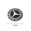 FEN1   2025 For Mercedes-Benz 1Pcs Car Metal Flat Hood Emblem Front Badge Logo Sticker For Mercedes Benz W212 W213 W205 W177 W247 W176