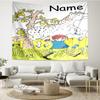 Custom Name Pippi Longstocking Print Tapestry, Backdrop, Easy Setup, Ideal for Bedroom, Office & Living Room, with Aesthetic Wall Hanging Decor.