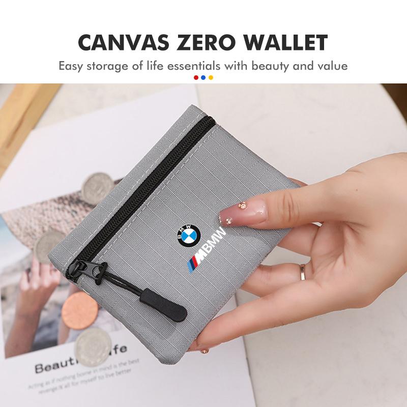 Portable Car Coin Purse Bank Card Storage Bag Key Stowing Holder Accenssories For BMW E46 E90 E60 F10 E39 F30 E36 E87 E90 E30 BI9