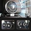 Headrest Fan with LED Car Airflow Low Adjustable Air Easy Air Front and Rear Electric Car Fan Lights, Dual-Head Fan, Type-C Powered, 3-Level