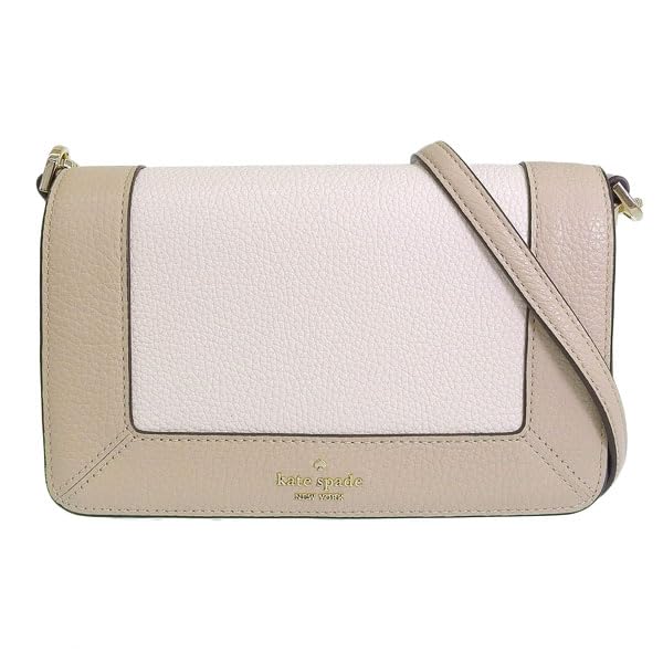 Kate Spade Multicolored Lena Colorblock Small Flap Crossbody KH792 Outlet Women's Bag, (Lightsand/Beige), Brand.