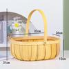 Imitation Rattan Handheld Flower & Snack Basket - Creative Gift & Storage Solution