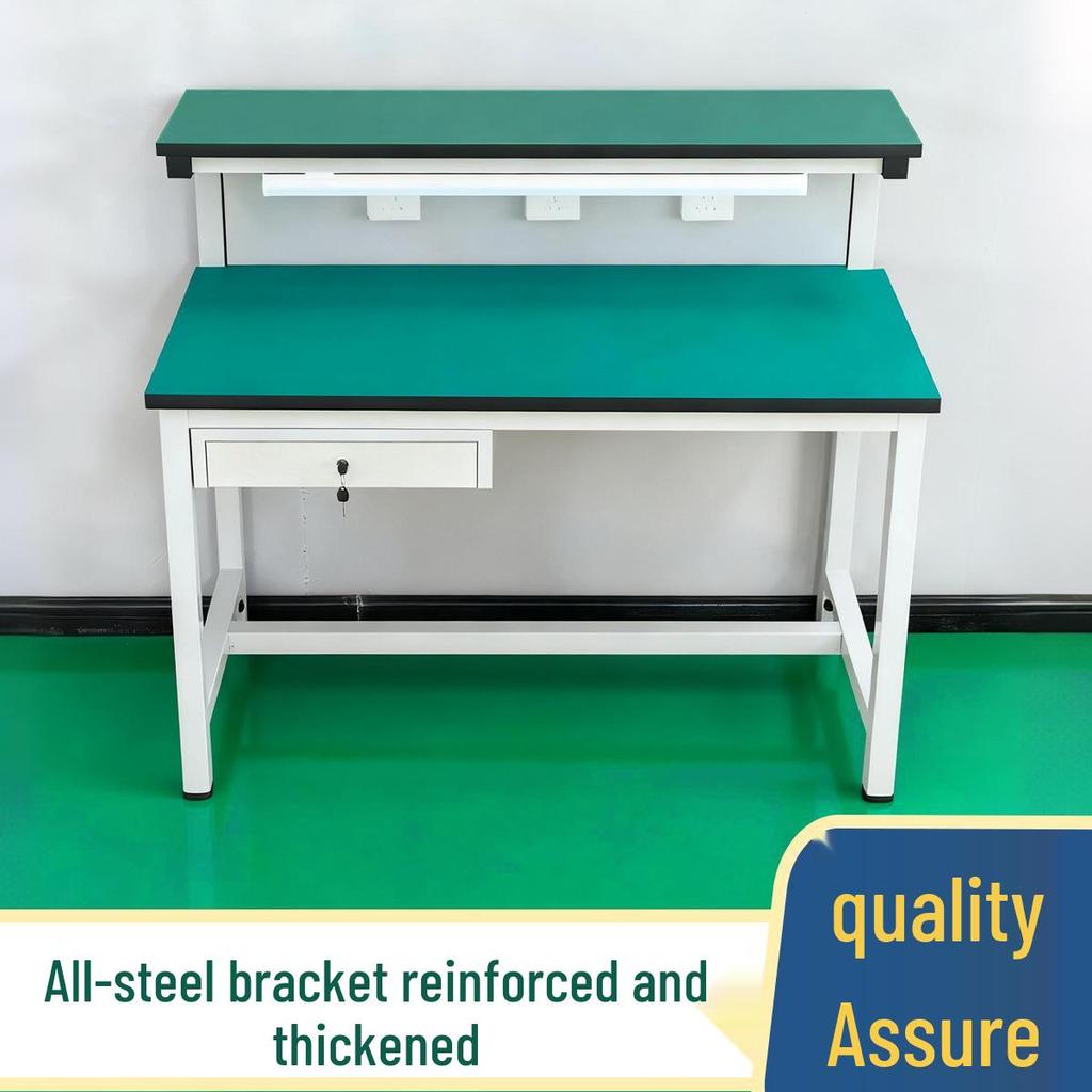 Anti-static Double-Layer Workbench with Light for Mobile Phone Repair and Inspection