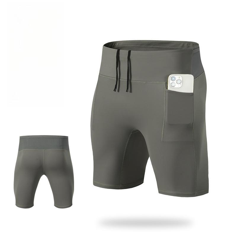 New Summer Style Men s Slim-Fit Compression Shorts for Fitness and Gymnastics Marathon Running and Sports S