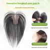 Real Human Hair Women's Toppers with No Show Seam Stickers for Instant Hair Volume and Repair Daily