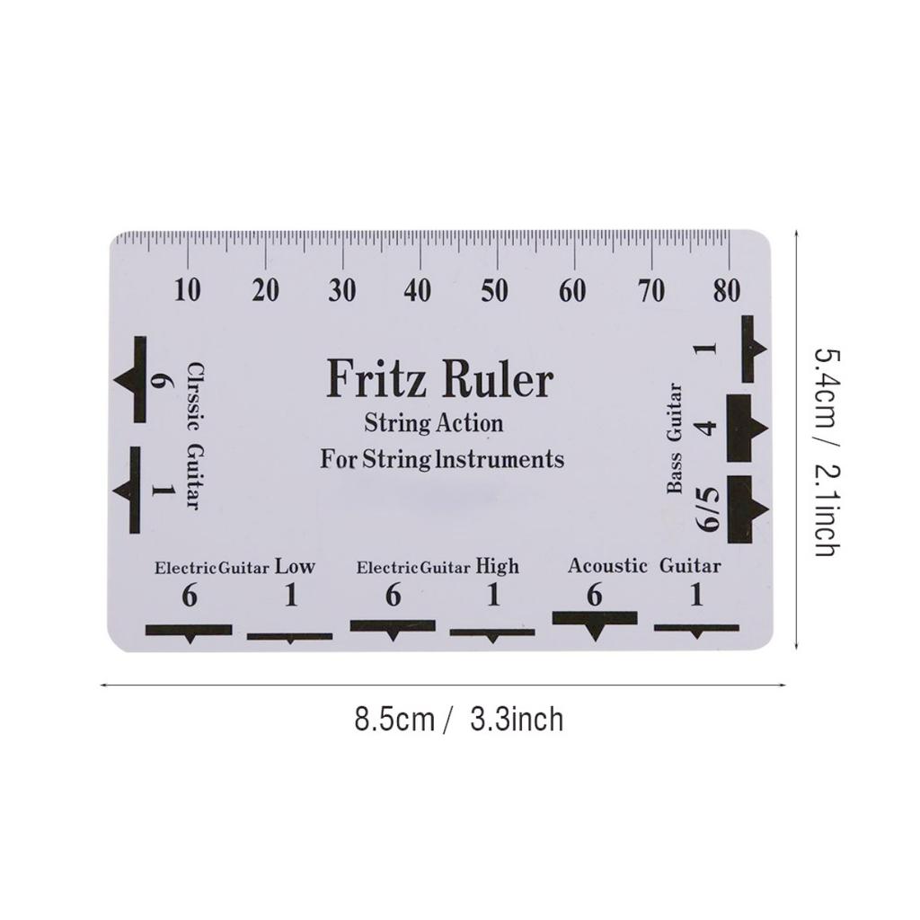 Guitar String Height Measurement Tool Multifunctional Guitar Specification Ruler Card Luthier Tool String Instrument Accessories