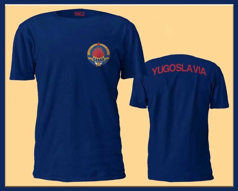 Yugoslavia T-Shirt Soccer Footballer 1962 Very Rare Cotton Geek Family Newunisex Summer Casuals Slim Hip Hop Tops Shirts