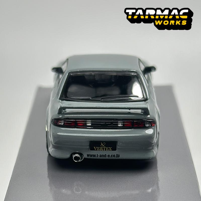 Tarmac Works 1:64 TW VERTEX Silvia S14 Grey Chase Alloy Car Model