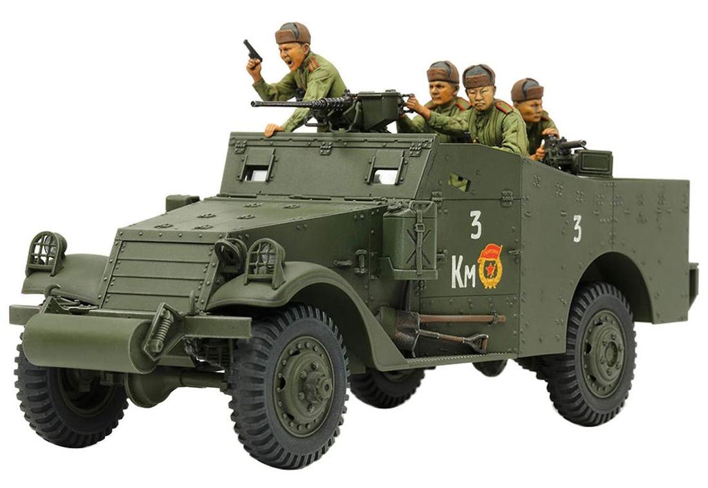 Tamiya 1/35 Military Miniature Series No. 363 M3A1 Scout Car Plastic Model 35363