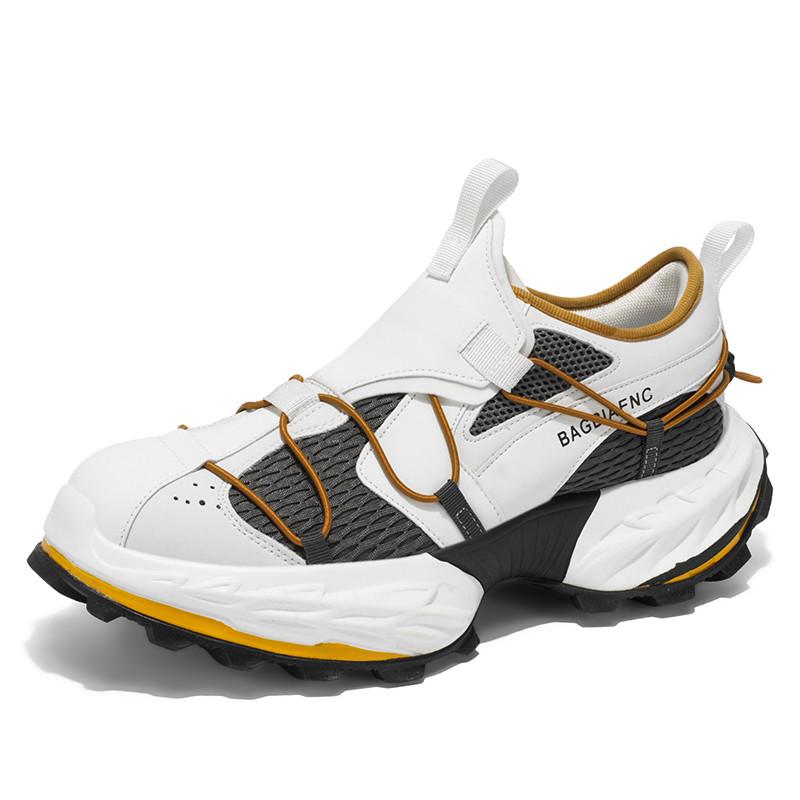 

Бело-оранжевые оригинальные мужские кроссовки дышащего качества на платформе - обувь кроссовки мужские повседневные кроссовки для бега мужские zapatillas hombre* 44