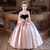 Party Dress New Kids Princess Pageant Host Gown Fashion Show Outfit Children Performance Recital Formal Wear