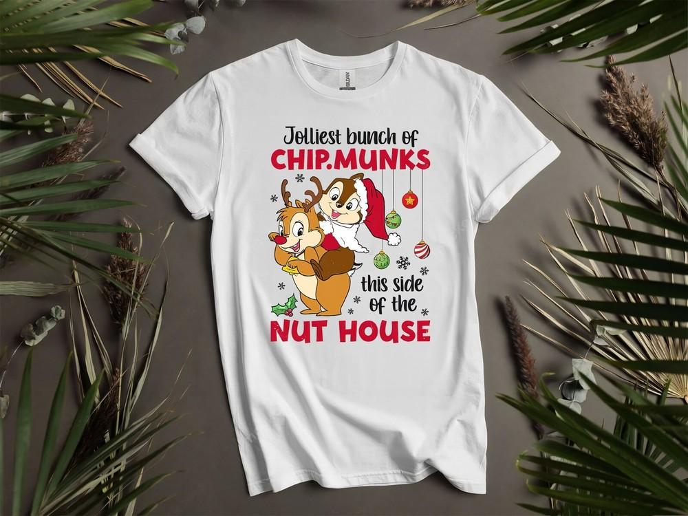 

Chip Dale Xmas Jolliest Bunch Of Chipmunks Hoodie Tshirt Men Women Unisex AD92 4XL