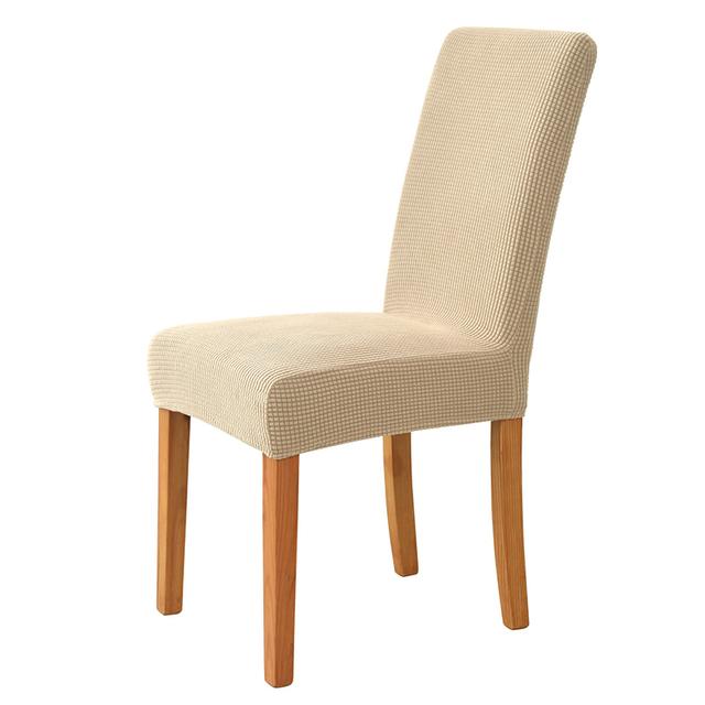 

Универсальный Чехол для Стула с Жаккардовым Узором Эластичные Однотонные Чехлы для Стульев Столовая Свадьба Отель Банкет Мероприятие Домашний Декор Моющийся Чехол на Сиденье 1 piece