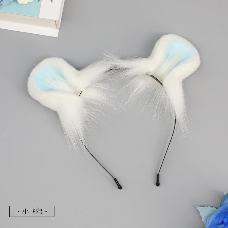 Cute plush animal ear headgear cosplay comic show performance props mouse ears headband, little flying mouse, strange