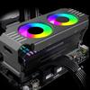 Computer RAM Memory Module Cooler PC DDR4 DDR5 Dual 120mm Fan ARGB Sync PWM Fans Aluminium RGB Cooling Radiator for DDR4 DDR5