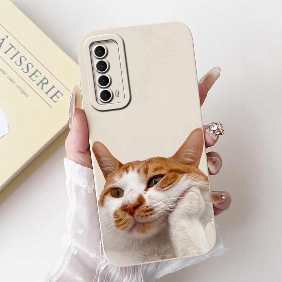 For Huawei P Smart 2021 Case Huawei Y7A PPA-LX3 PPA-LX1 PPA-LX2 Elegant Printing Soft Silicone Shockproof Phone Cases