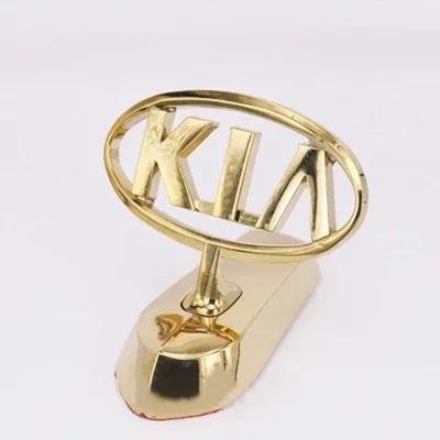AABJD1 Lega di Zinco Emblema Cofano Anteriore Adesivo Cromato per KIA K2 Optima K5 Forte Borrego Ceed K3 Cerato Sorento Soul Forte Sportage