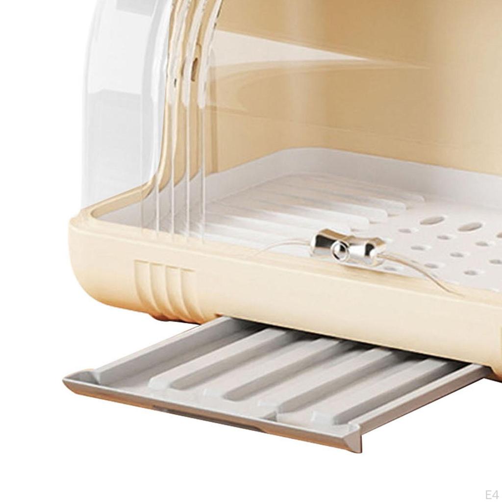 Bottle Drying Rack Dinnerware Organizer with Cover Portable for Cabinet Home Kitchen