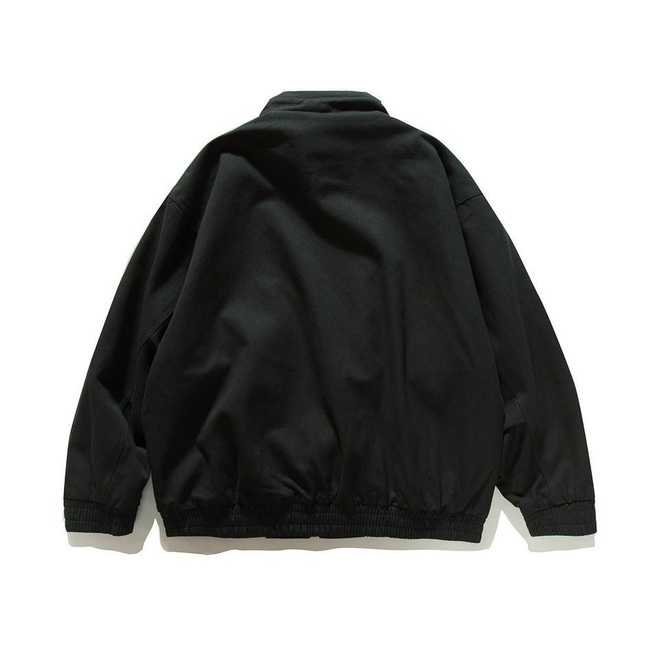 ORIGTEEN Men's Vintage Stand Collar Workwear Jacket - Retro American Spring/Autumn Style