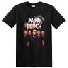 Papa Roach Rock Music Band Portrait Graphic T Shirt W/ Distressed Red Art Tee