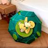 Pokémon Psyduck Pattern, Automatic Folding Umbrella, Portable and Foldable Design, 8 Ribs, a Christmas or Birthday Gift.