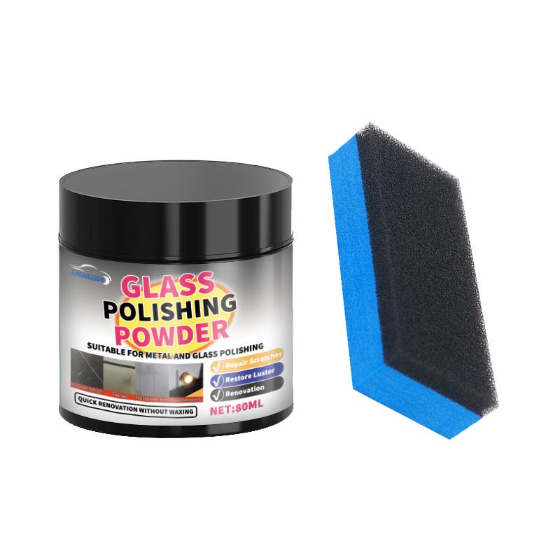 80ml Oxidized Glass Polishing Powder - Nano Scratch Repair, Professional Polishing Agent for Bathrooms, Rvs, and Mirrors, Instant Cle