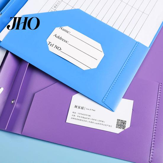 Sturdy Plastic File Folders 1/6Pcs Folder with Prongs Dual Pocket Design Document Sorting Business Card Holder Letter Size Organizer Color-coded