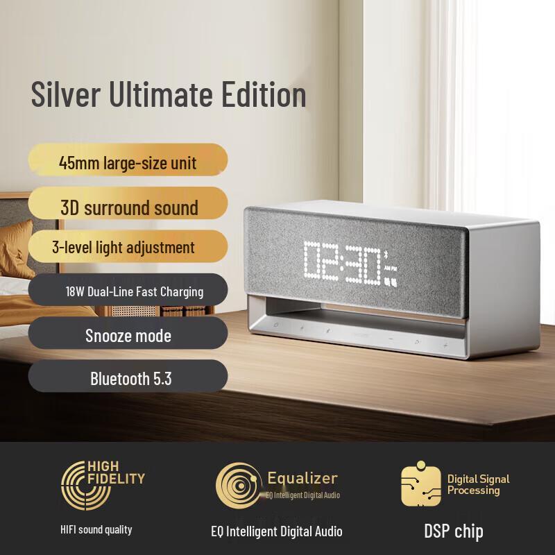 Philips TAS3908 Bluetooth Speaker with Alarm & Night Light