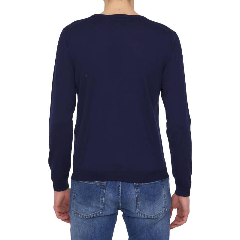 Gucci Wool Sweater With Horsebit Intarsia 'Blue' Men's 730974-XKCOR-4011