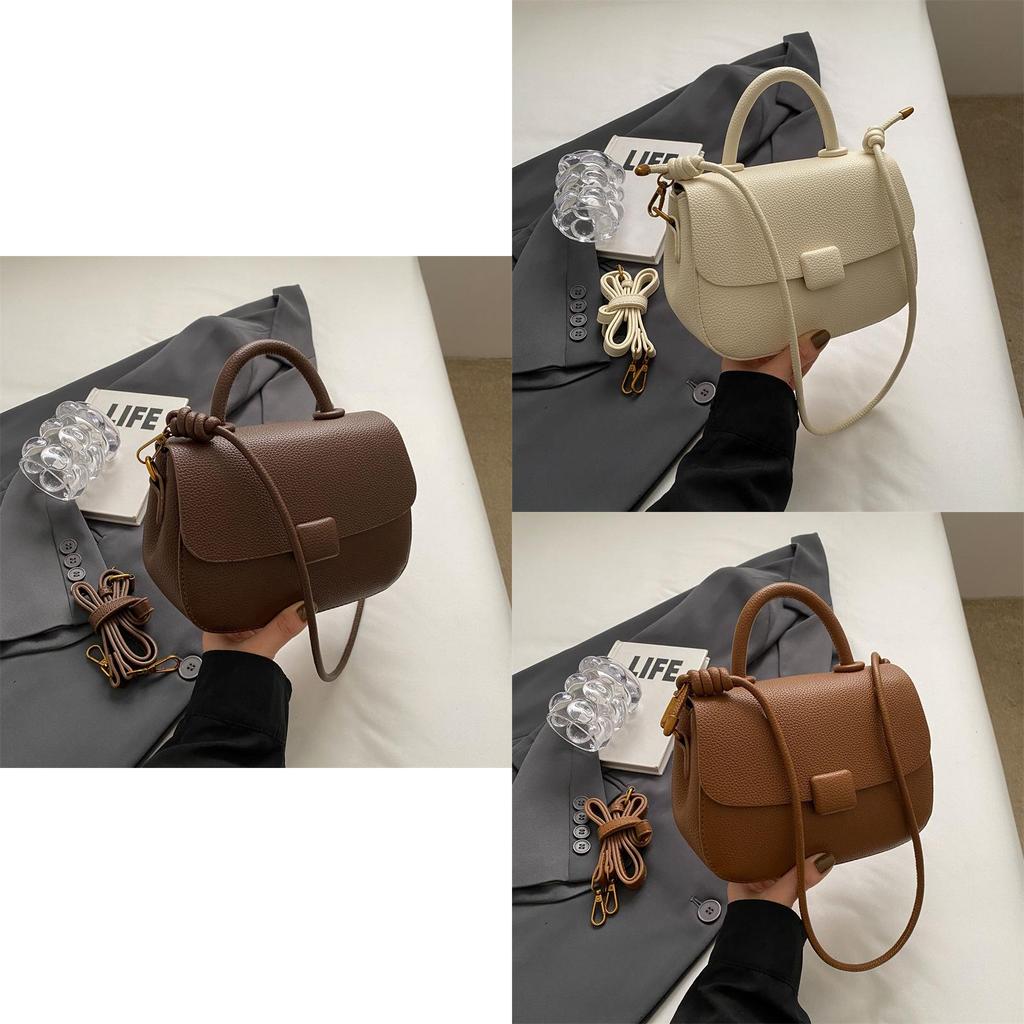 Korean Style Handbag Women 2023 New Autumn Winter Vintage Fashion Square Bag High-end Small Batch Design Shoulder Bag