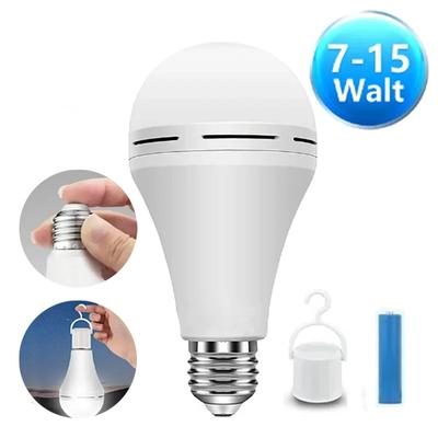 7/9/12/15W Nood-koudwitte lampen E27 oplaadbare LED-slimme lampen Energiebesparende lampen Verlichting tijdens stroomuitval