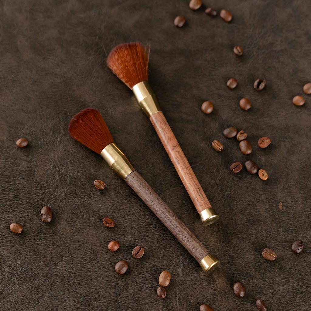 Kaffekvarn med trähandtag Mjuk borste - Fäller inte Rengörare för bänkskiva och Kaffepulverborste