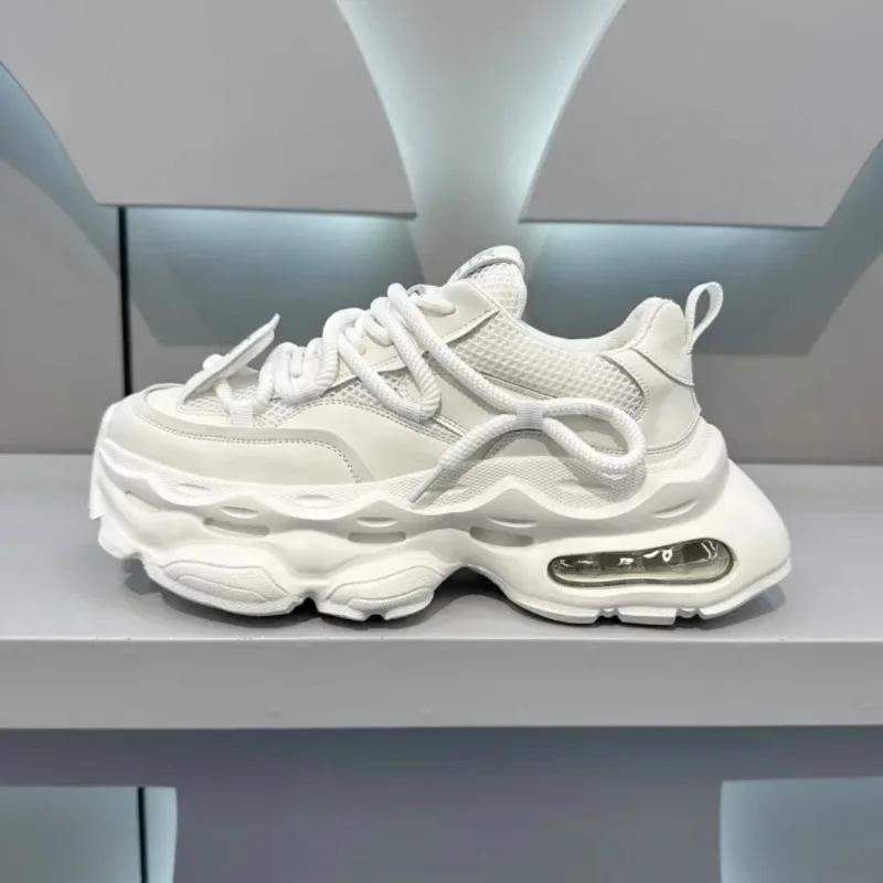 Men's Chunky Sneakers Original Brand Casual Shoes Air Cushion Sport Running Shoe Breathable Tennis Shoes Platform Shoes for Men