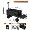 Qiuchi 8-inch Rear Flip Outdoor Camping & Picnic Cart