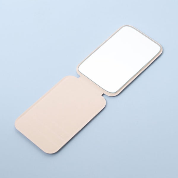 Ivory Cover Stand Square Mirror Small