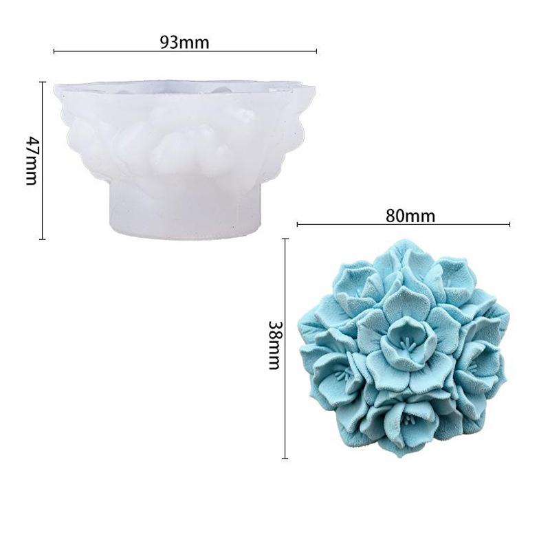Candle Making Mold Silicone Floral Scented Candle Mold Diy Candle Mold Diy For Home Decor Gift Making Crafting