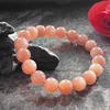 Natural Sunstone Feldspar Bracelet 10mm Beads for Men & Women, Jewelry Healing Elastic Bracelet To Enhance Temperament & Bring Good Luck
